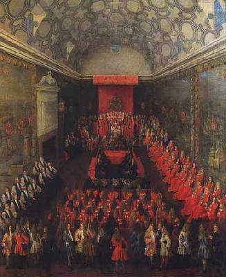 Queen Anne addressing the House of Lords, Peter Tillemans